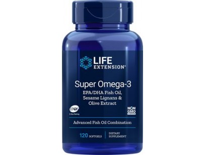 Life Extension Omega-3 EPA/DHA with Sesame Lignans & Olive Extract